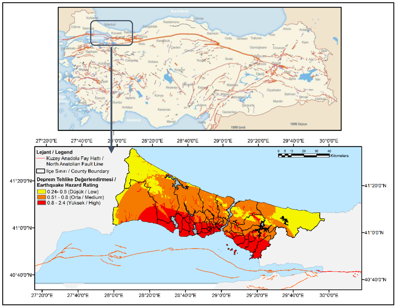 Istanbul Earthquake Map
