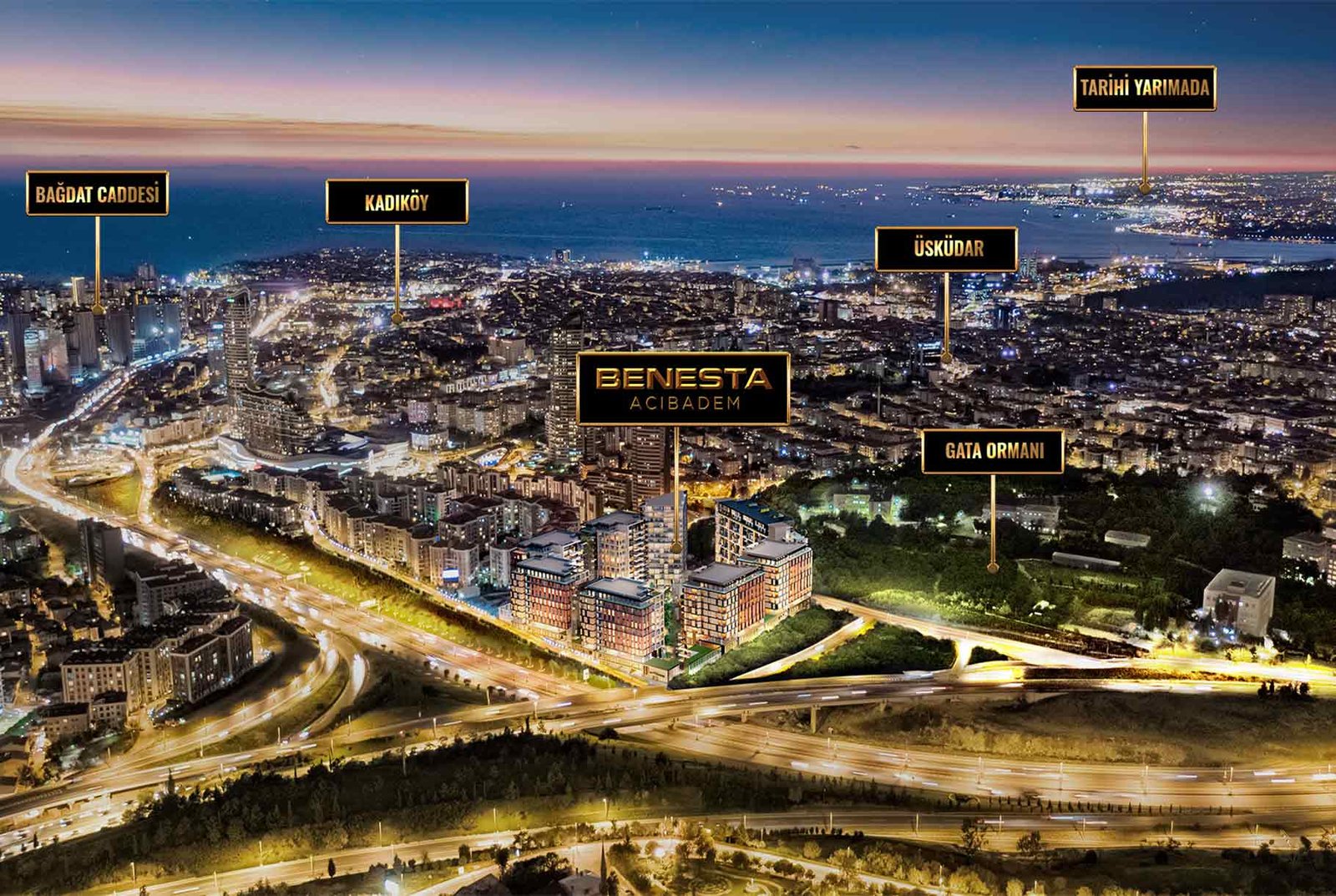 Benesta Acibadem Location Map
