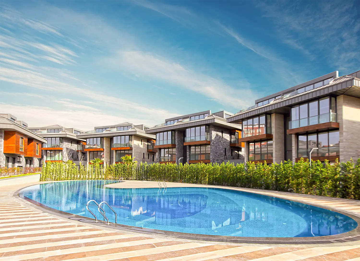 Top Luxury Villas in Istanbul Dooso Dossi, Modern luxury horizontal architecture villa in Istanbul