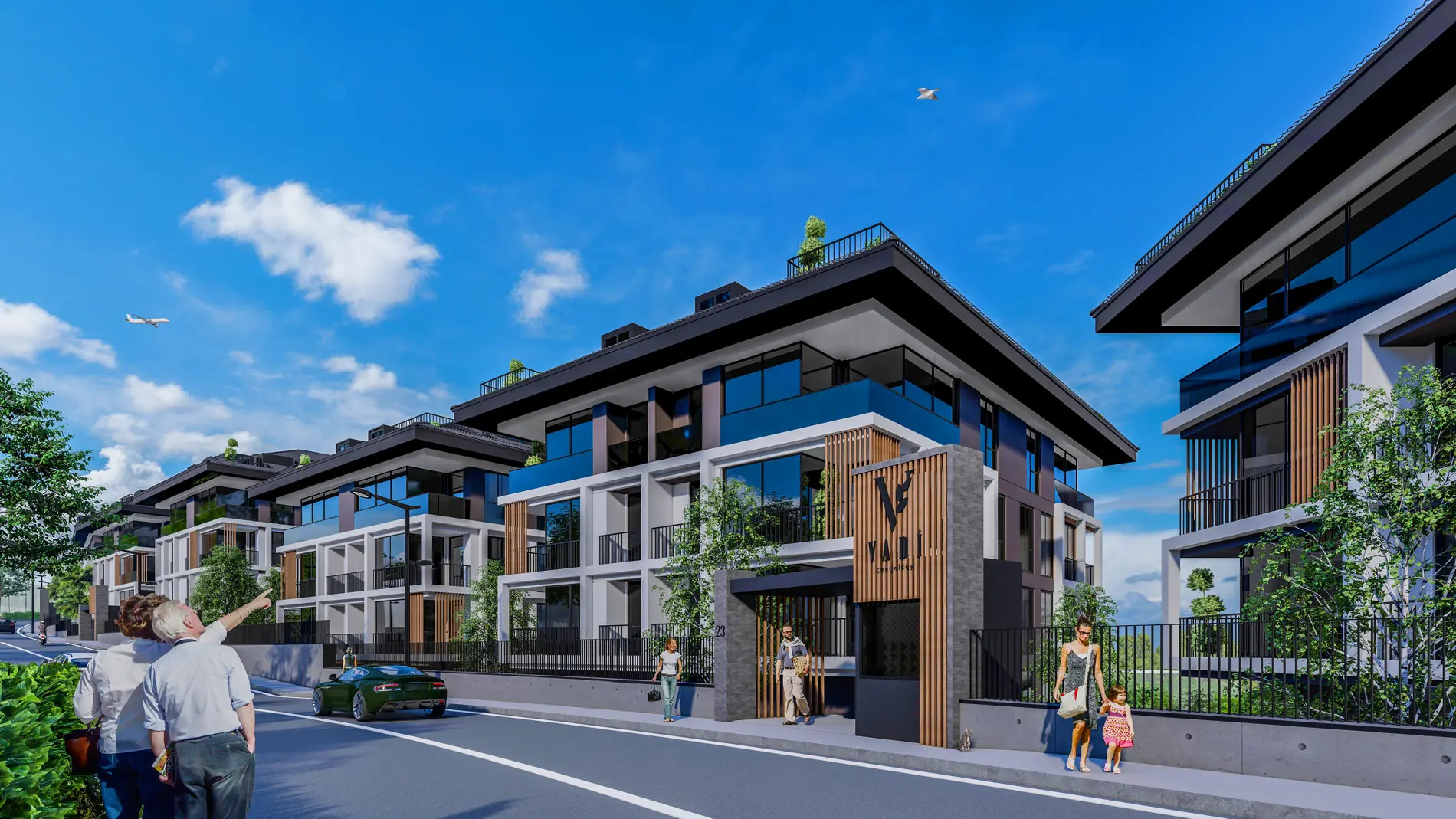 Vadi Cengel Koy – Luxury Villas in Istanbul Asian Side – 1 Exterior of Vadi Çengelköy luxury apartments in Üsküdar